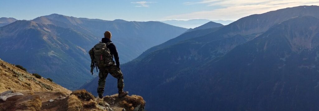 Hiker with a view